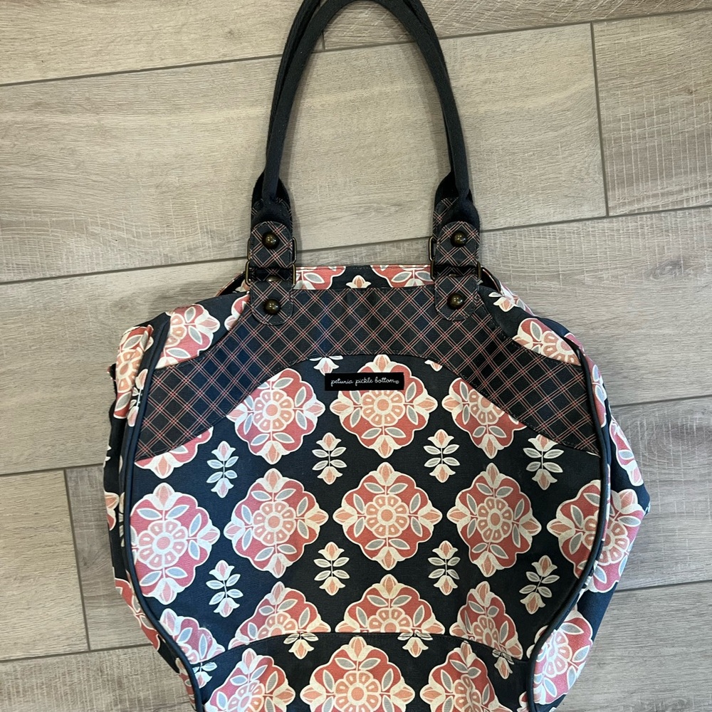 Petunia Pickle Bottom Diaper bag Floral Patterned Tote Bag